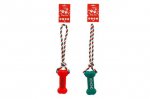 Christmas Bone With Rope Pet Tug Toy