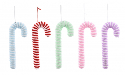 Christmas Plush Candy Cane 22cm