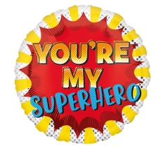 YOU'RE MY SUPERHERO STANDARD HX FOIL BALLOONS S40