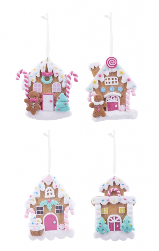 Christmas Hanging Gingerbread House - Click Image to Close