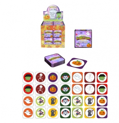 Halloween Mini Snap Card Game (5cm) x 64pc