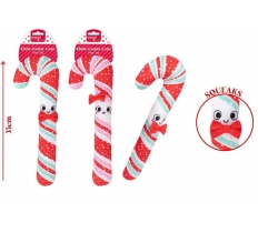 Christmas Squeaky Christmas Candy Cane Dog Toy