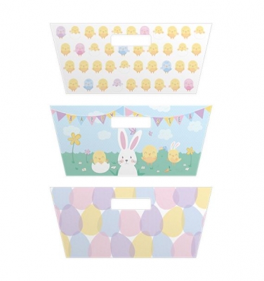 Easter Rectangle Printed Hamper Tray