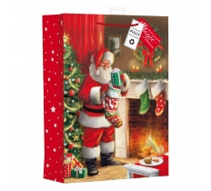 Christmas Traditional Indoor Santa Ex Large Bag