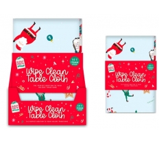 Christmas Kids Printed Wipe Clean Tablecloth 132 x 178cm