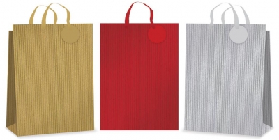 Extra Large Gift Bag - Textured Stripe (32 X 44 X 11cm)