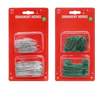 Bauble Hook 200 Pack ( Assorted Designs )