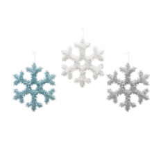 Tinsel Deco Snowflake 30cm