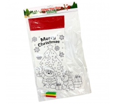 Colour Your Own 46cm Christmas Stocking