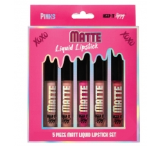 Liquid Lipstick Pink Matte 5Pack