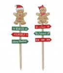 Christmas Gingerbread Garden Stake 52cm