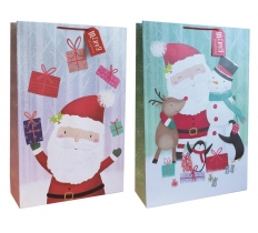 Super Jumbo Gift Bag Cute Santa (46.5X70X16cm)