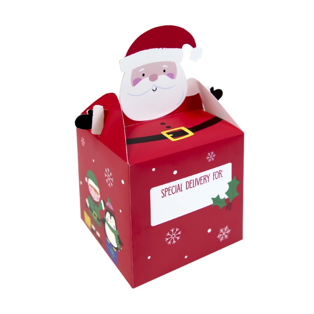 Christmas Santa Treat Box 4pack - Click Image to Close