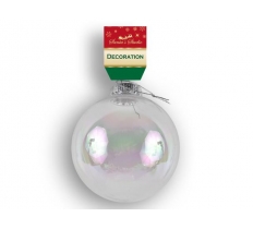 100Mm Christmas Irridescent Bauble