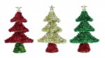 Christmas Tinsel Tree W/star Topper 20cm