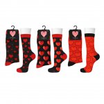 Mens Cotton Valentines Day Design Socks