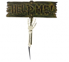 Halloween Help Me Garden Stake