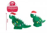 Christmas Smart Choice Squeaky Vinyl Dinosaur Dog Toy