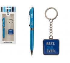 Best Dad Ever Pen & Keyring Set