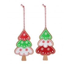 Christmas Hanging Tree Deco 12cm