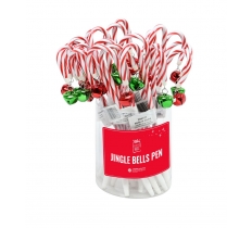 Candy Cane Pen With Nutbell 20cm X 24 ( 62p Each )