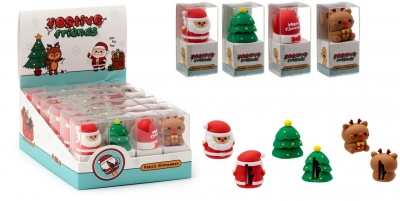 Christmas Festive Friends Pencil Sharpener