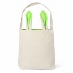 Easter Cotton Bag With Green Ears 30.5cm X 10cm