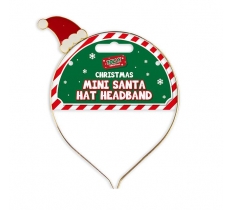 Mini Santa Hat Metal Headband