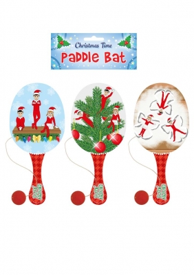 Elfin Around 22cm Paddle Bat & Ball ( Assorted Designs )