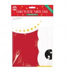 Giant Plastic Santa Sack 60cm X 76cm