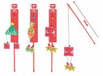 Christmas Plush & Feather Cat Teaser
