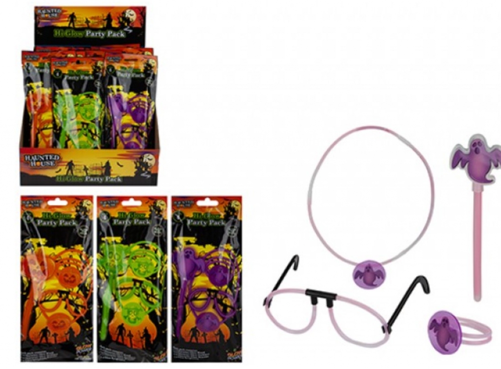 Halloween Glow Party Pack 3 Assorted - Click Image to Close