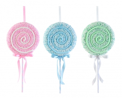 Christmas Pastel Hanging Lollipop 43cm
