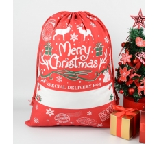 MERRY CHRISTMAS RED SACK 70X50CM SUITABLE FOR SUBLIMATION