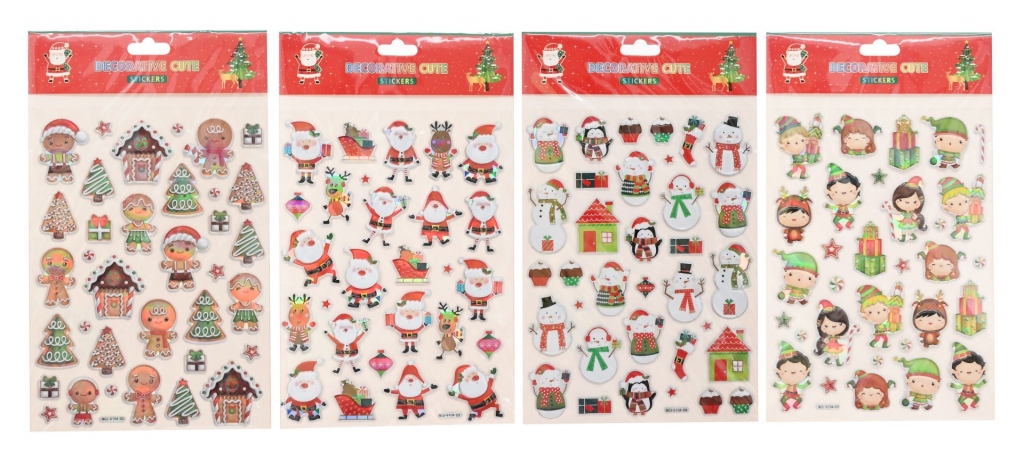 Christmas Laser Embossed Stickers - Click Image to Close