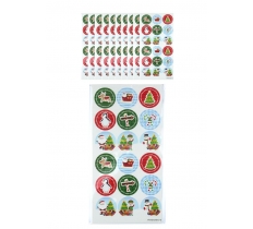 Large Christmas Stickers (2.5cm)