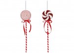 Candy Cane Lollipop 9cm x 37cm ( Assorted Designs )