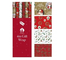 Christmas Gift Wrap 4m Traditional
