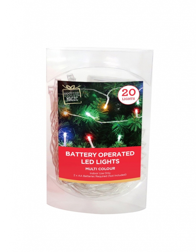 Christmas Multi LED String Lights ( 20 Lights ) - Click Image to Close