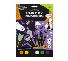 HALLOWEEN PAINT BY NUMBERS 2PK