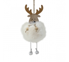 Pom Pom Deer Bauble