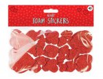 Valentines Day Glitter Foam Heart Stickers 40 Pack