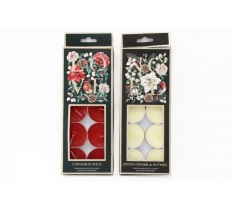 Christmas Botanical Tea Lights Pack Of 10