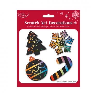 Christmas Scratch Art Decoration