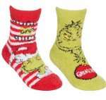 Child Grinch Cosy Socks 1 Pair Assorted Sizes