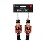 Red Nutcracker Decorations - 2Pk