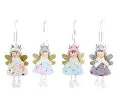 Christmas Fairy Hanging Deco 15Cm