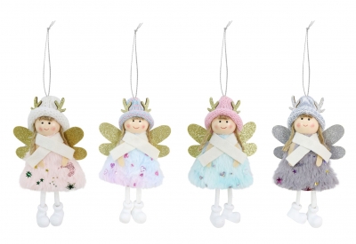 Christmas Fairy Hanging Deco 15Cm