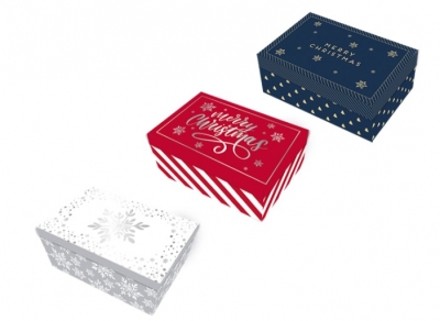 Rectangle Foil Gift Box 12cm X 9cm