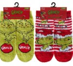 Toddler/Infant Grinch Cosy Socks 1 Pair Assorted Sizes